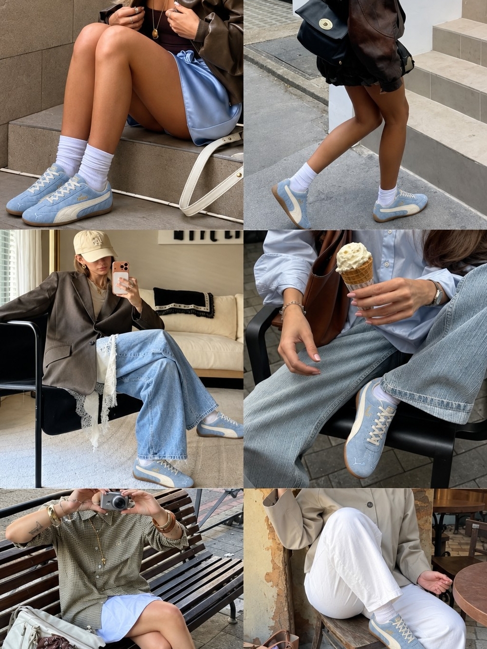Puma Speedcat "Faded Haute Tropic" Light Blue Suede Retro Trainer Sneakers